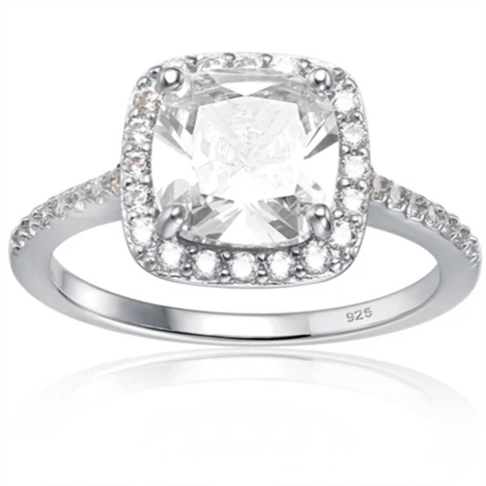 NEW STARLETTE women's dionne engagement ring in silver